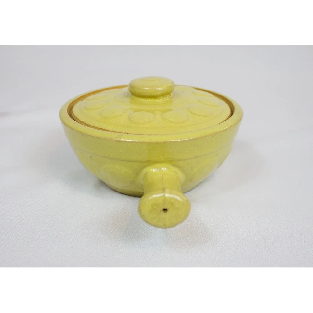 Vintage Watt Stoneware Soup Bowl‎ with Lid & Handle Set of 2 Made in USA